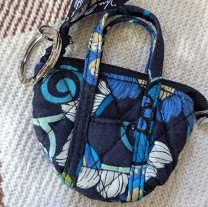 Vera Bradley soft pouch keychain